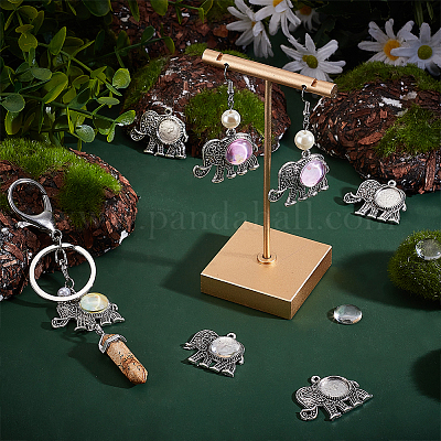 Набор для самостоятельного изготовления подвески в виде слона в виде пустого купола DIY-PH0013-41-1