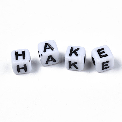 Непрозрачные акриловые бусины SACR-S273-35F-01-1