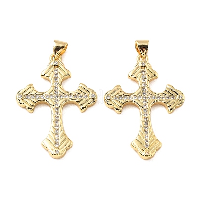 Латунные микро проложить кубического циркония подвески KK-R229-10G-D-1