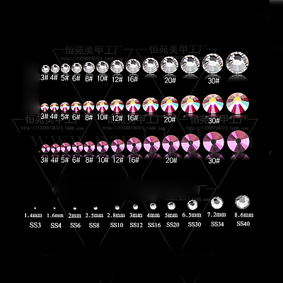 K9 блестящие опаловые стразы MRMJ-N003-04E-M-1