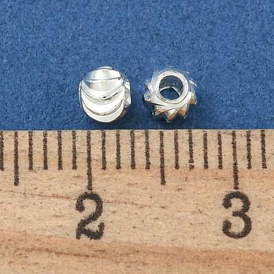 Латунные бусины с реечным покрытием KK-T071-07S-03-1