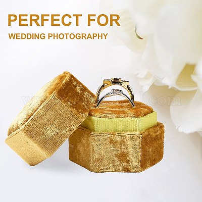 Бархат кольца коробки VBOX-GF0001-02D-1