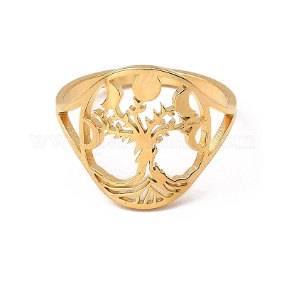 Кольца-манжеты из нержавеющей стали 304 RJEW-Q808-08G-1