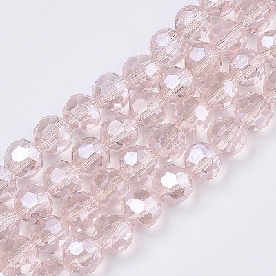 Гальванические стеклянные бусины EGLA-R015-8mm-8-1