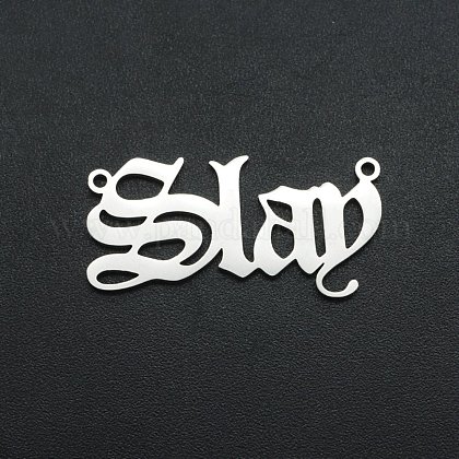 1ステンレススチール製コネクター 古英語 殺す レーザー切断 ステンレス鋼色 11x27x1mm 穴 1 2mmの通販 Jp Pandahall Com
