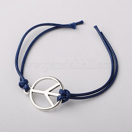 Korean Waxed Polyester Cord Bracelet Making AJEW-JB00027-04-1