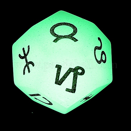 Natural Luminous Stone Classical 12-Sided Polyhedral Dice PW-WG55941-06-1