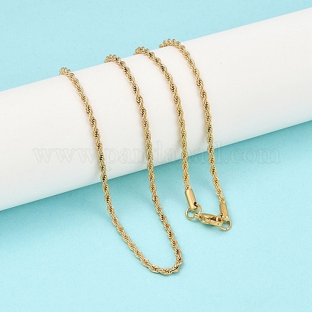 Ожерелья из цепочек-веревок из нержавеющей стали 304 NJEW-R223-14-1