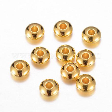 Brass Spacer Beads KK-P038-02G-7.5mm-1