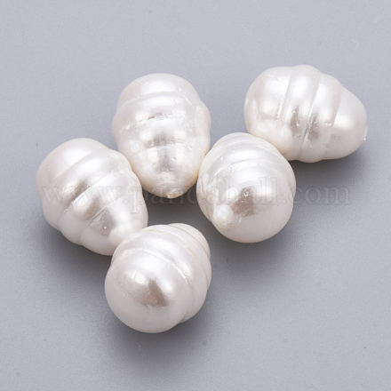 Cuentas de perlas de concha pintadas en aerosol BSHE-Q031-13-1