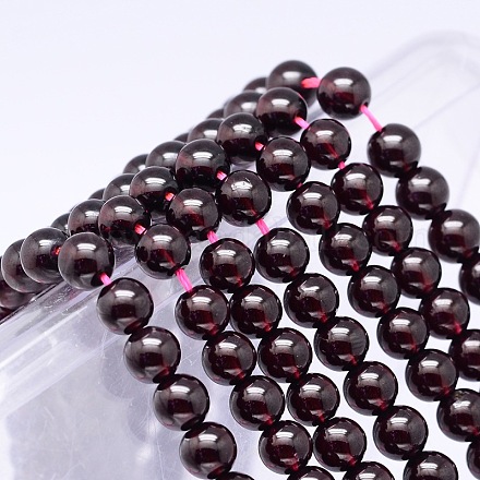 Mosambik importiert natürliche Granat-Perlenstränge der Güteklasse AA G-E300-AA-6mm-1