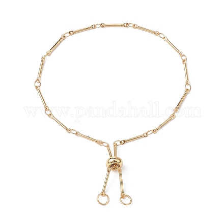 Realizzazione di braccialetti con catena a maglie con barra di ottone AJEW-JB01187-01-1
