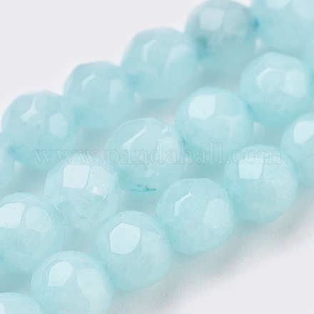 Chapelets de perles en jade de malaisie naturelle G-K288-4mm-01-1