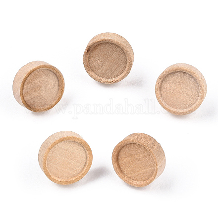 Risultati di orecchini a bottone in legno di acero naturale con 316 perno in acciaio inossidabile WOOD-N016-02-1