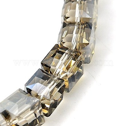 Electorplated Glass Beads EGLA-E006-1O-1