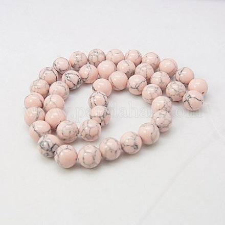 Chapelets de perles en turquoise synthétique TURQ-H038-4mm-XXS05-1