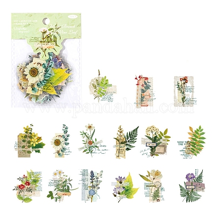 30 adesivo decorativo per animali domestici impermeabile con foglie in 15 stili PW-WG94565-03-1