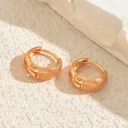 Фактурные серьги-кольца из латуни VF6363-2-1