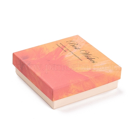 Cajas de embalaje de joyería de cartón de dos tonos CON-B007-04C-1