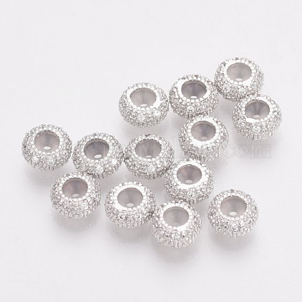 Perles en laiton zircone X-KK-T025-03P-1