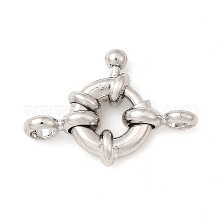 Латунная застежка пружинного кольца KK-D407-01P-A-1