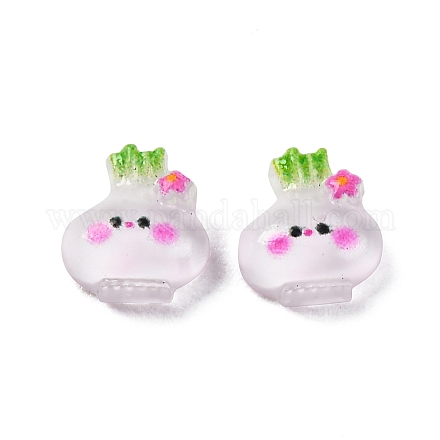 Непрозрачные десять видов растительных кабошонов из смолы CRES-R459-01A-1