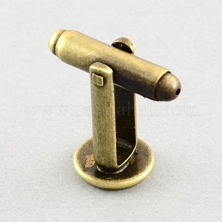Brass Cuff Settings KK-S132-12mm-KN001AB-1