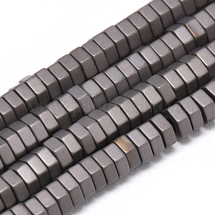 Electroplate Non-magnetic Synthetic Hematite Beads Strands G-T061-08F-1
