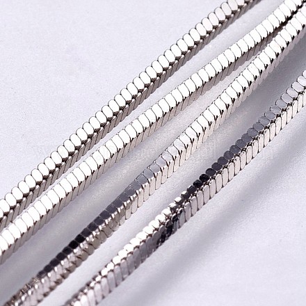 Cadenas de serpiente de plata esterlina galvanizadas STER-I015-27B-1