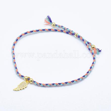 Bracelets de cordon en nylon BJEW-P173-11-1