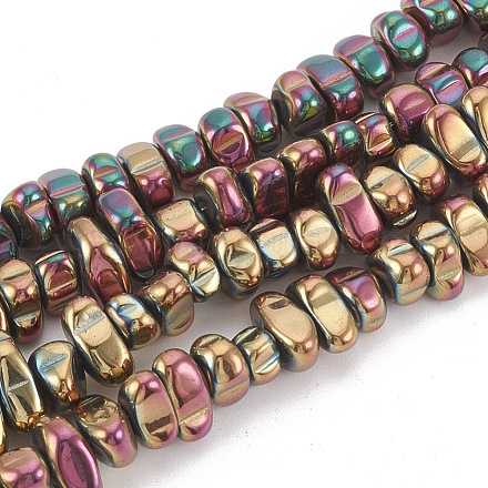 Electroplate Non-magnetic Synthetic Hematite Beads Strands X-G-T061-102F-1