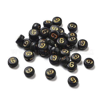 Покрытие непрозрачных акриловых бусин OACR-R005-03G-1