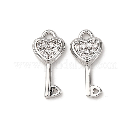 Латунные микро проложить кубического циркония подвески ZIRC-L105-05A-P-1