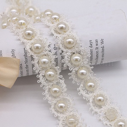 Кружевная лента из полиэстера OCOR-WH0091-47C-1