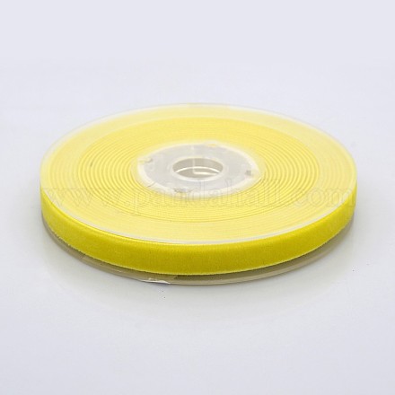 Ruban de velours en polyester pour emballage de cadeaux et décoration de festival SRIB-M001-10mm-640-1