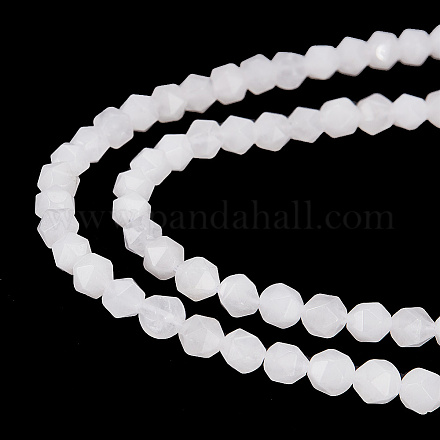 ARRICRAFT 2 Strands Natural White Agate Beads Strands G-AR0005-43B-1