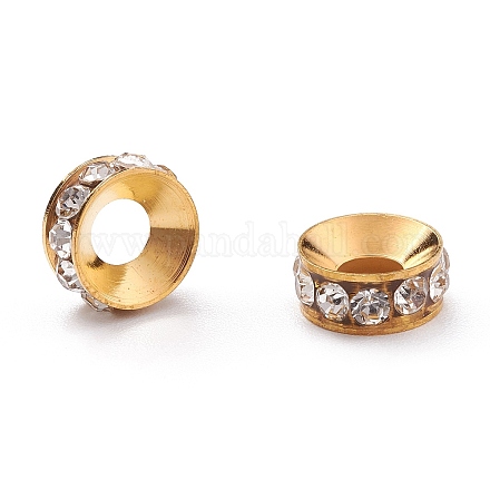 Латунные бусины разделители для поставки стразов LS-RB-A020-9mm-01G-1