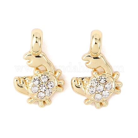 Подвески сплава Rhinestone&nbsp;FIND-C076-03G-1