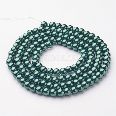 Glass Pearl Beads Strands HY-6D-B59-1