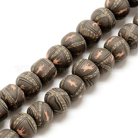 Handmade Polymer Clay Beads Strands CLAY-Q235-01-1