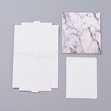 Kraftpapierboxen und Schmuckkarten für Halsketten CON-L016-A07-1