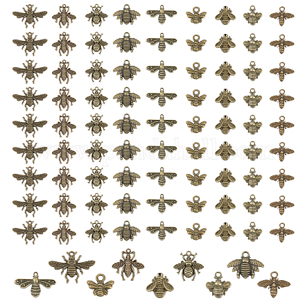 Chgcraft 90 Stück Legierungs-Bienenanhänger für die Schmuckherstellung FIND-CA0006-40-1