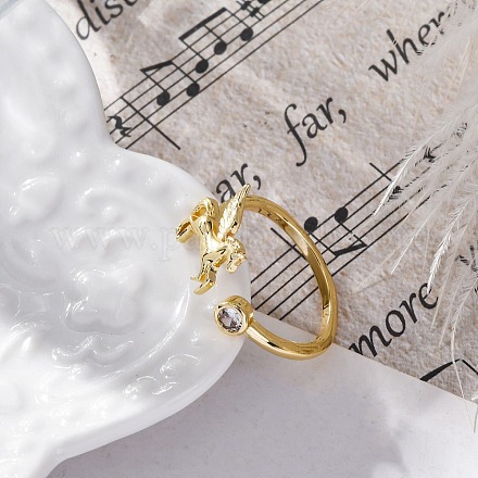 Кольца-манжеты из латуни с микропаве RJEW-G337-32G-1