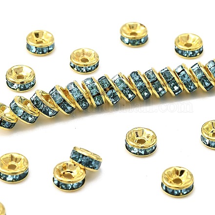 Латунные бусины разделители для поставки стразов RB-A014-Z6mm-03G-1