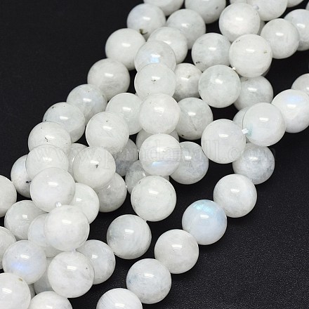 Natural Rainbow Moonstone Beads Strands G-F602-03-10mm-1