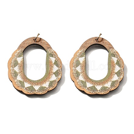 Подвески из дерева тополя с принтом FIND-B045-23A-1