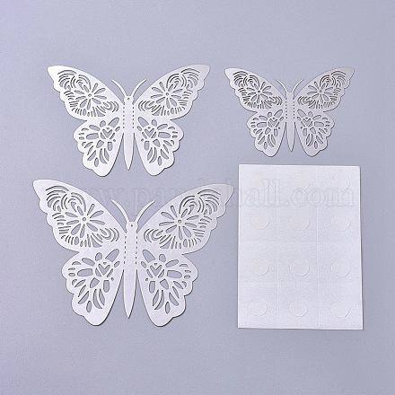 3d stickers muraux papillons creux AJEW-CJ0001-05B-1