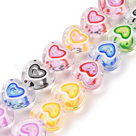 Handgemachte Murano Glas Perlen Stränge LAMP-E033-04H-1