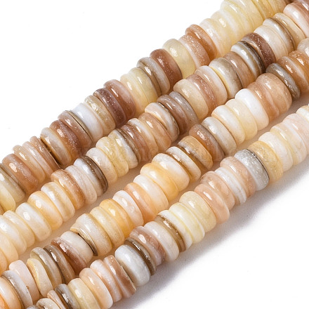 Eau douce naturelle de coquillage perles brins SHEL-Q025-001-1