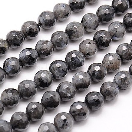 Natural Larvikite Beads Strands G-G736-01-12mm-1